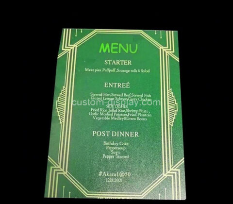 Custom acrylic unique invitations card