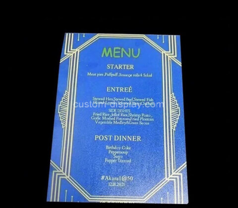 Custom acrylic unique invite guests card