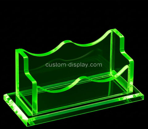 Custom acrylic reception areas business card display stand