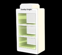 Custom acrylic promotional events 3 tiers LED display cabinet