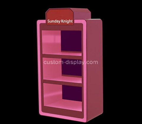Custom acrylic supermarket LED display cabinet