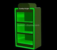 Custom acrylic retail shop illuminated display cabinet