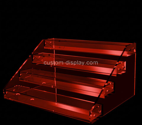 Custom acrylic 4 tiers lip gloss display risers