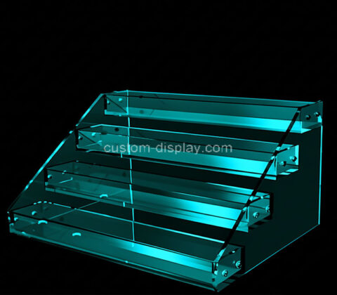 Custom acrylic 4 tiers lip gloss display holders