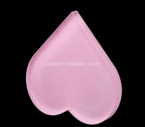 Custom acrylic heart shape paperweight