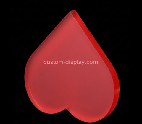 Custom acrylic heart shape keepsake