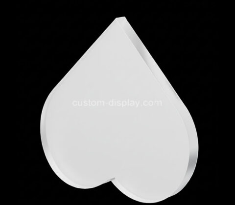 Custom acrylic decorative heart shape paperweight