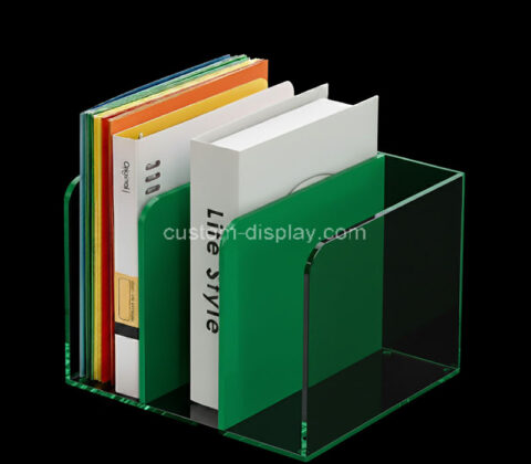 Custom acrylic 3 vertical compartments sorter