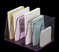 Custom acrylic file holder for desk organizers
