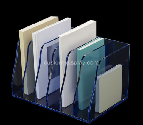 Custom acrylic 6 dividers file holder