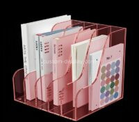 Custom acrylic desktop 5 dividers file sorter