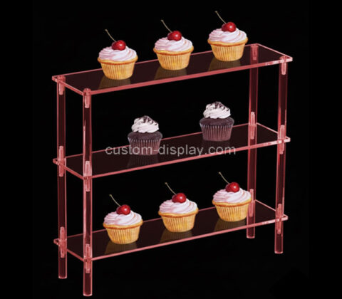 Custom acrylic 3 tiers cupcake display stands