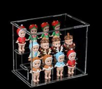 Custom acrylic 3 tiers collectibles showcase