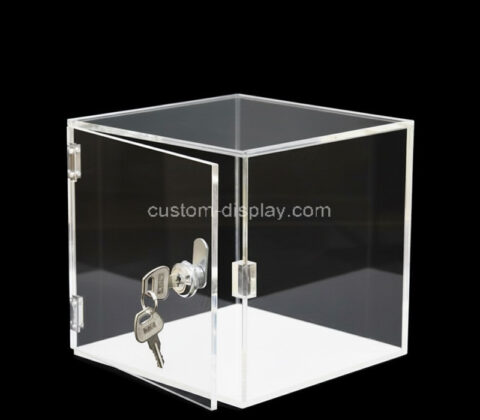 Custom acrylic square lockable collectible display case