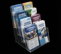 Custom acrylic 8 pockets pamphlets holders CSB-583 Custom acrylic 8 pockets pamphlets holders