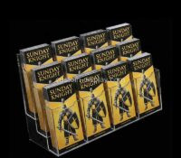 Custom acrylic 12 pockets flyers holders CSB-584 Custom acrylic 12 pockets flyers holders