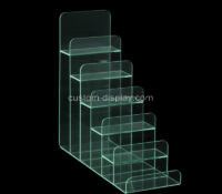 Custom acrylic 6 tiers flyers holders CSB-586 Custom acrylic 6 tiers flyers holders