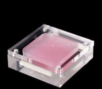 Custom acrylic jewelry display box with magnetic lid CCA-297 Custom acrylic jewelry display box with magnetic lid