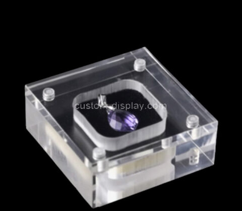Custom acrylic diamonds gem packaging display box