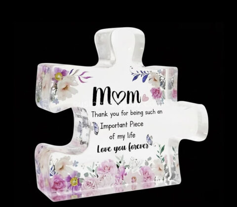 Custom acrylic cute engraved block gift