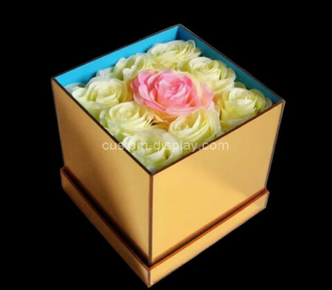 Custom acrylic flower rose box