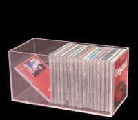 Custom acrylic CD record collection storage box CSA-1855 Custom acrylic CD record collection storage box