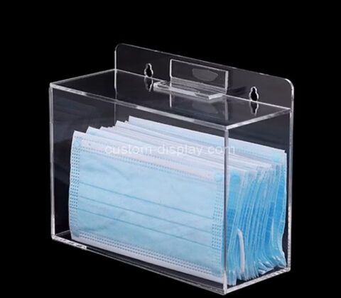 Custom acrylic wall face masks storage box