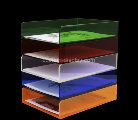 Custom acrylic stackable file holders