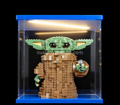 Custom acrylic illuminated figure model showcase