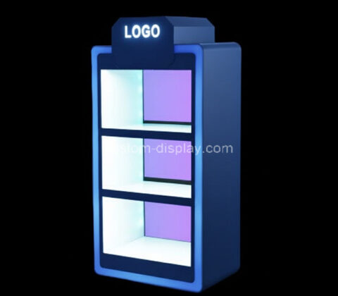 Custom acrylic 3 tiers illuminated display cabinet