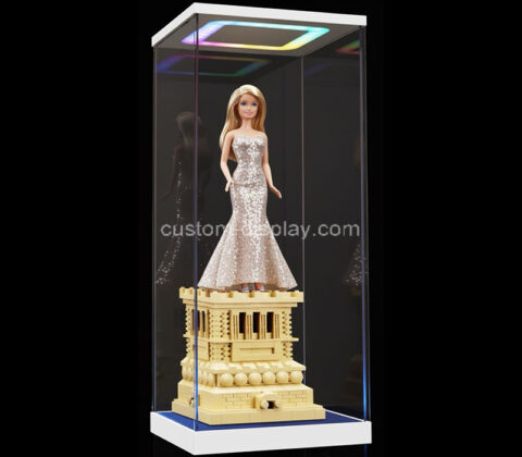 Custom acrylic illuminated barbie doll display case