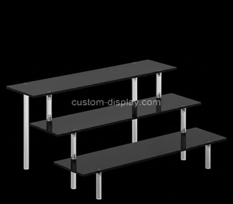Custom acrylic 3 tiers skincare display stand risers