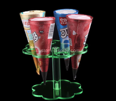 Custom acrylic retail ice cream display holder
