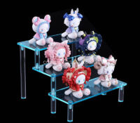 Custom acrylic retail 3 tiers display risers CSO-2107 Custom acrylic retail 3 tiers display risers