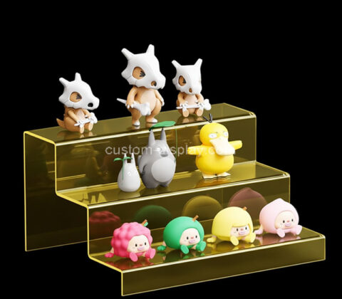 Custom acrylic retail shop 3 tiers display risers