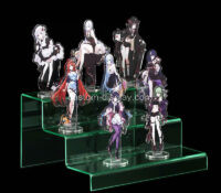 Custom acrylic 3 tiers figures display risers CSO-2109 Custom acrylic 3 tiers figures display risers