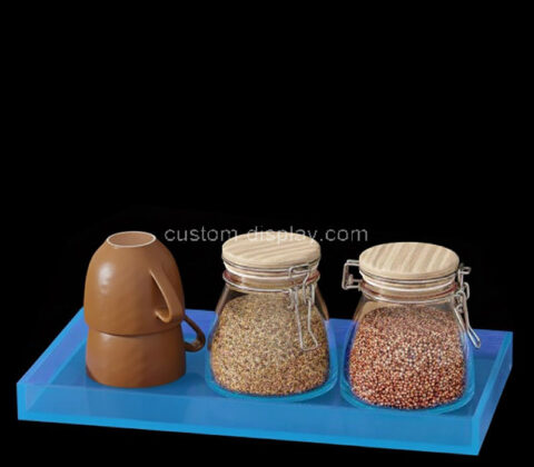 Custom acrylic kitchen organizer tray
