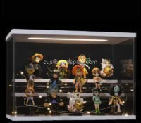 Custom acrylic 3 tiers collectibles illuminated showcase CSC-218 Custom acrylic 3 tiers collectibles illuminated showcase