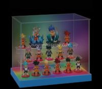 Custom acrylic 3 tiers collectibles LED display box CSC-220 Custom acrylic 3 tiers collectibles LED display box
