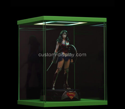 Custom acrylic action figure LED display case