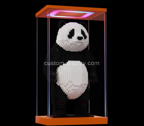 Custom acrylic model bear LED display case