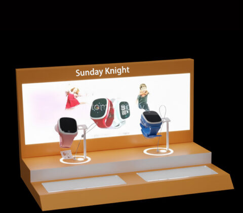 Custom acrylic electronic watch illuminated display props