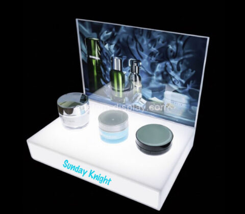 Custom acrylic skincare LED display props
