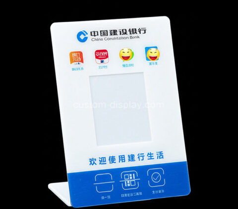 Custom acrylic QR code sign holder