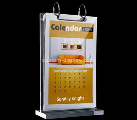 Custom acrylic T shape calendars display stand
