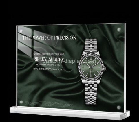 Custom acrylic retail watches display sign holder