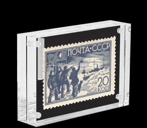 Custom acrylic freestanding magnetic photo block