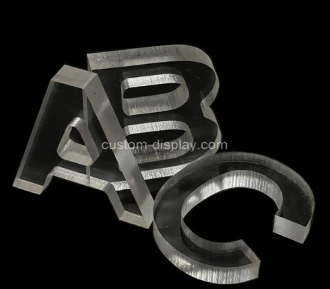 Custom acrylic letters block for decor