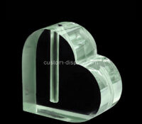 Custom acrylic heart shaped forever rose vase CCA-308 Custom acrylic heart shaped forever rose vase