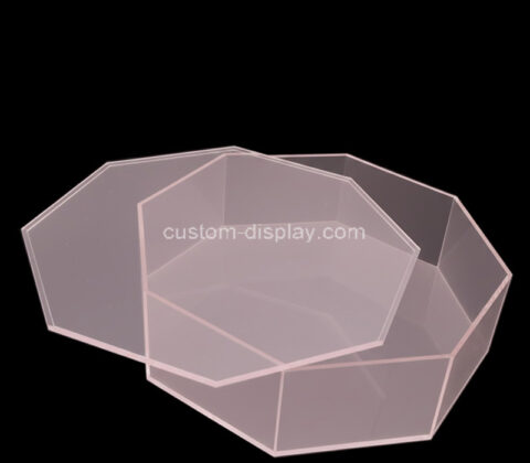 Custom acrylic octagon storage box